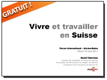 Vivre et travailler en Suisse - conférence