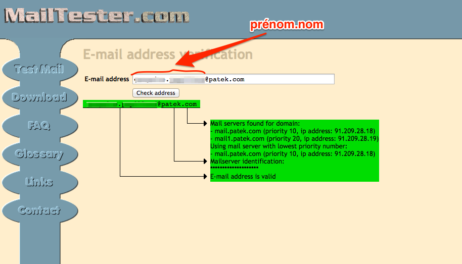 mail-tester-patek